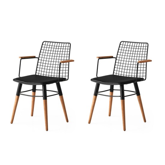 Chair Set (2 Pieces) Trend 270 V2 Black
Walnut Chair Set (2 Pieces) Trend 270 V2 Black
Walnut