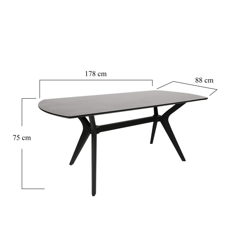 Dining Table Ares 1041 Black