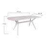 Dining Table Ares 1042 White