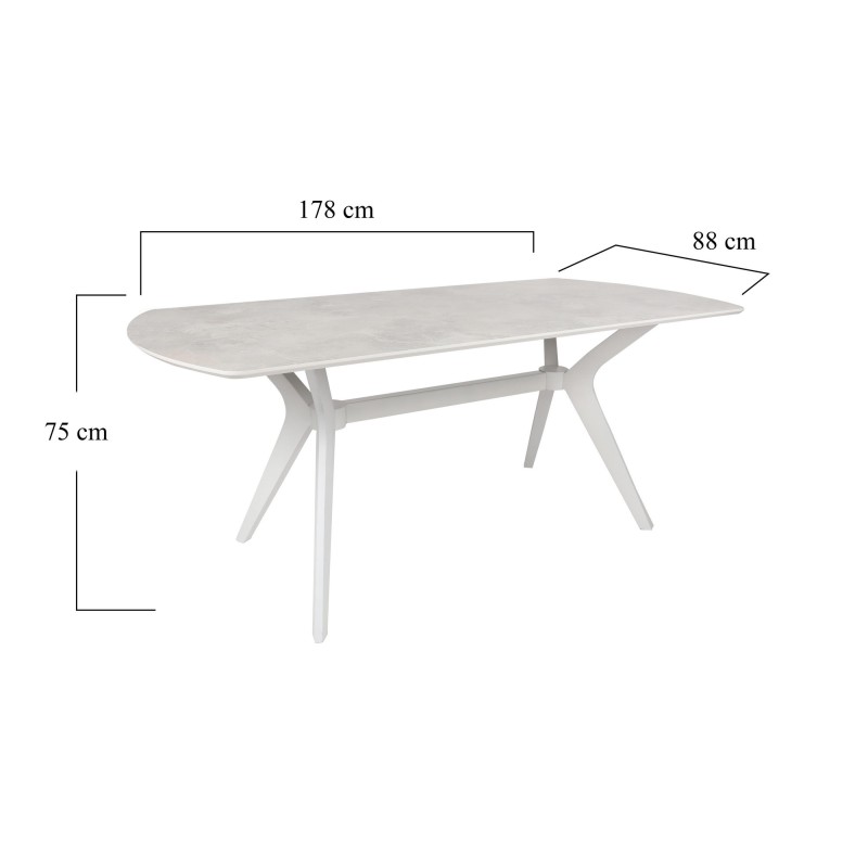 Dining Table Ares 1042 White
