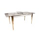 Extendable Dining Table Damla 1102 Gold
White