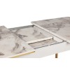 Extendable Dining Table Damla 1102 Gold
White