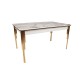Extendable Dining Table Damla 1102 Gold
White