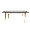 Extendable Dining Table Damla 1102 Gold
White