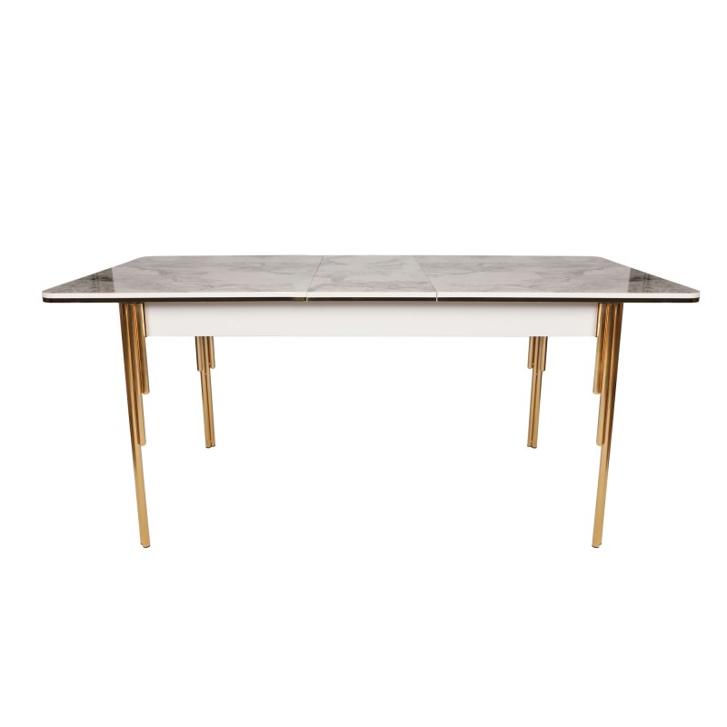 Extendable Dining Table Damla 1102 Gold
White