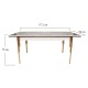Extendable Dining Table Damla 1102 Gold
White