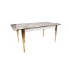 Extendable Dining Table Damla 1102 Gold
White
