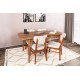 Extendable Dining Table Inci 1141 Walnut