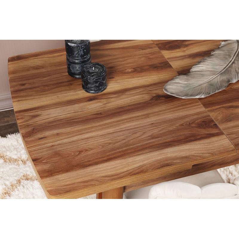 Extendable Dining Table Inci 1141 Walnut