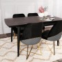 Extendable Dining Table Inci 1143 Black