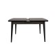 Extendable Dining Table Inci 1143 Black