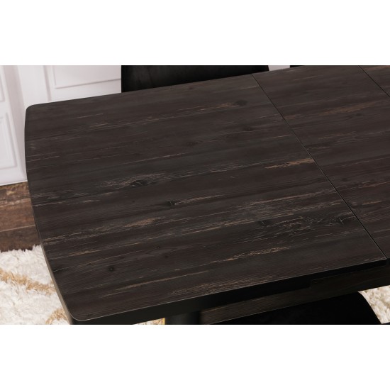 Extendable Dining Table Inci 1143 Black