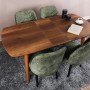 Extendable Dining Table Retro 1191 Walnut