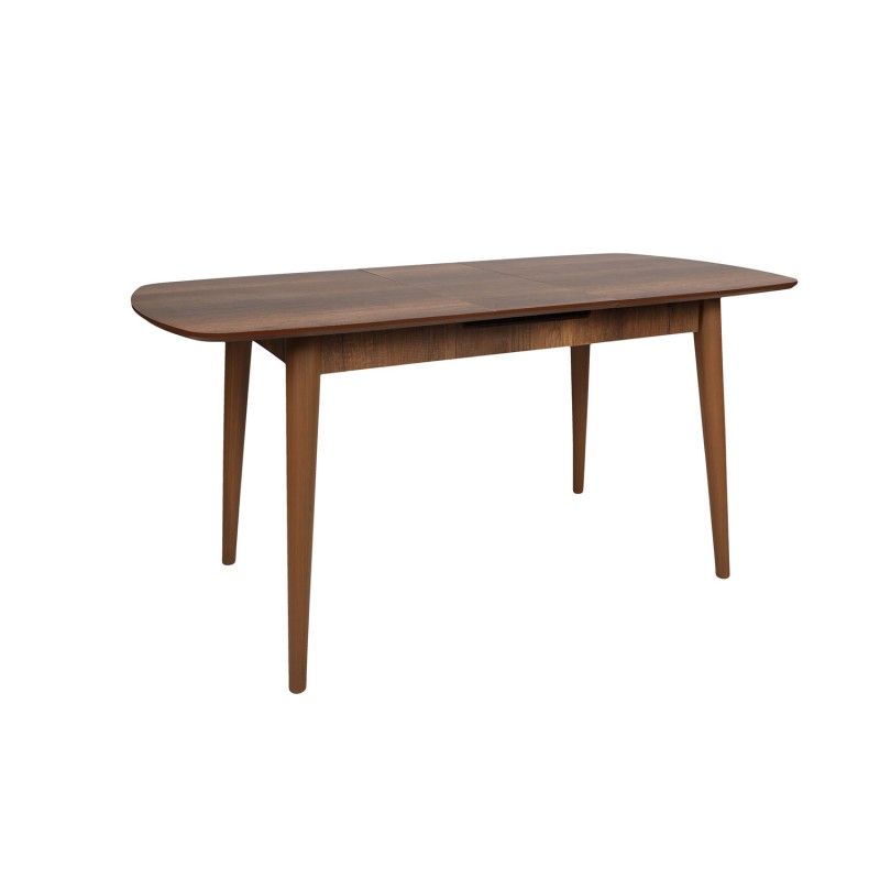 Extendable Dining Table Retro 1191 Walnut