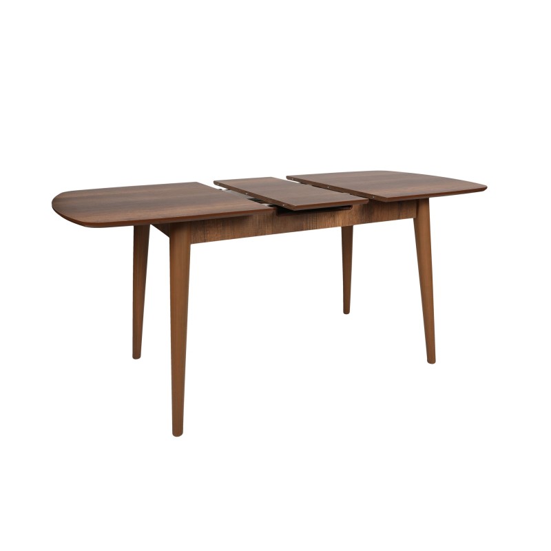 Extendable Dining Table Retro 1191 Walnut