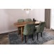 Extendable Dining Table Retro 1191 Walnut