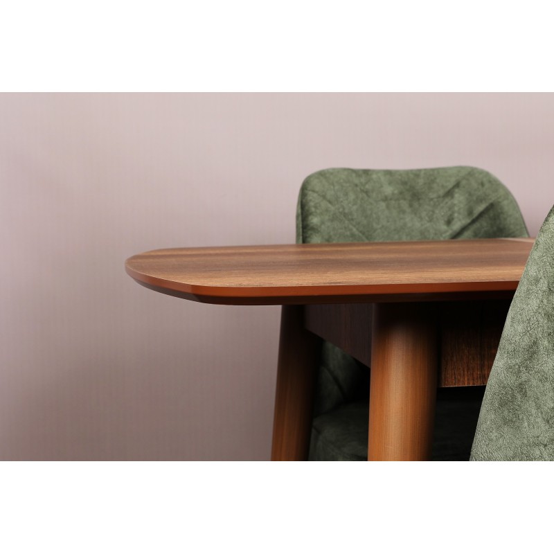 Extendable Dining Table Retro 1191 Walnut