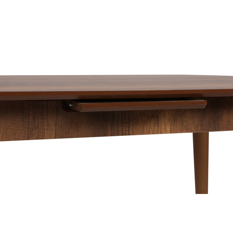 Extendable Dining Table Retro 1191 Walnut