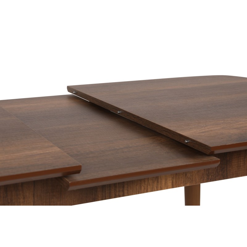 Extendable Dining Table Retro 1191 Walnut