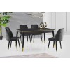 Extendable Dining Table Flora - 1111 Black
Gold
