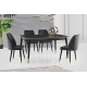 Extendable Dining Table Flora - 1111 Black
Gold