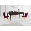 Extendable Dining Table Flora - 1111 Black
Gold
