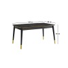 Extendable Dining Table Flora - 1111 Black
Gold