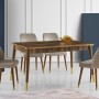 Extendable Dining Table Flora - 1112 Walnut
Gold