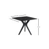 Dining Table Kare Ares - 1471 Black