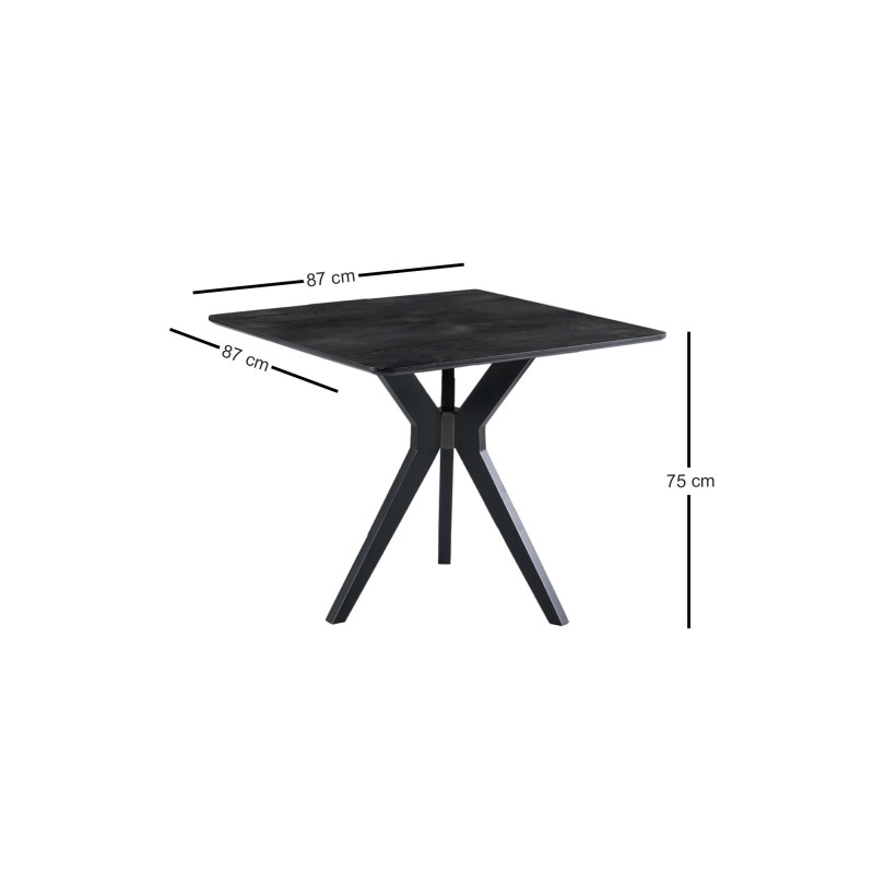 Dining Table Kare Ares - 1471 Black