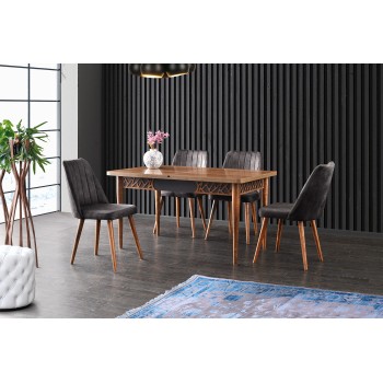 Extendable Dining Table Mira - 1221 Walnut
Anthracite