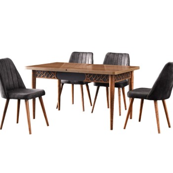 Extendable Dining Table Mira - 1221 Walnut
Anthracite