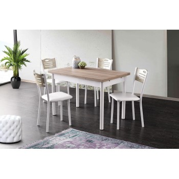 Extendable Dining Table Polo - 1302 Oak
White