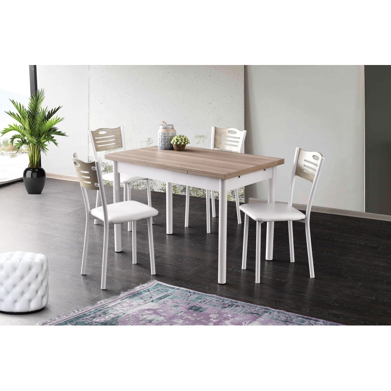 Extendable Dining Table Polo - 1302 Oak
White