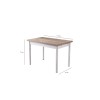 Extendable Dining Table Polo - 1302 Oak
White