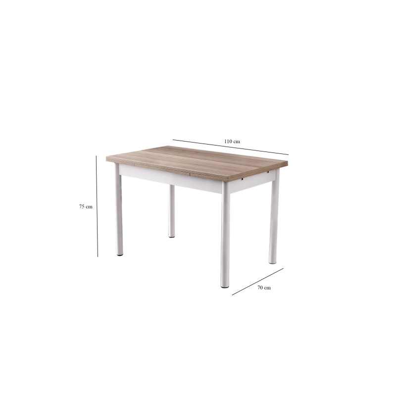Extendable Dining Table Polo - 1302 Oak
White