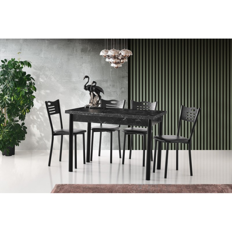 Extendable Dining Table Polo - 1304 Black