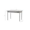 Extendable Dining Table Polo - 1305 White
Grey