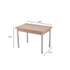 Extendable Dining Table Polo - 1307 Oak
Silver