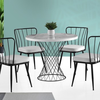 Dining Table Pota - 1482 White
Grey
Black