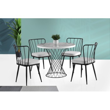 Dining Table Pota - 1482 White
Grey
Black