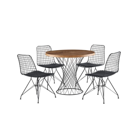 Dining Table Pota - 1483 Walnut
Black Dining Table Pota - 1483 Walnut
Black
