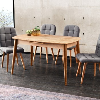 Extendable Dining Table Retro - 1192 Sapphire Oak