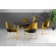 Extendable Dining Table Damla - 1101 Black
Gold