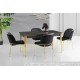 Extendable Dining Table Damla - 1101 Black
Gold