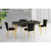 Extendable Dining Table Damla - 1101 Black
Gold