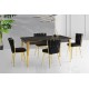Extendable Dining Table Damla - 1101 Black
Gold