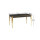Extendable Dining Table Damla - 1101 Black
Gold