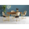 Extendable Dining Table Damla - 1103 Walnut
Gold