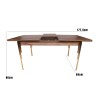Extendable Dining Table Damla - 1103 Walnut
Gold